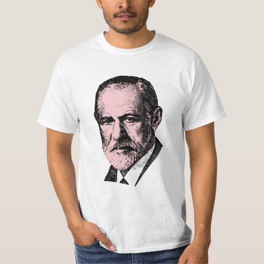 Roze Freud Sigmund Freud T-shirt (Voorkant)