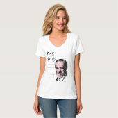 Roze Freud Sigmund Freud T-shirt (Voorkant volledig)