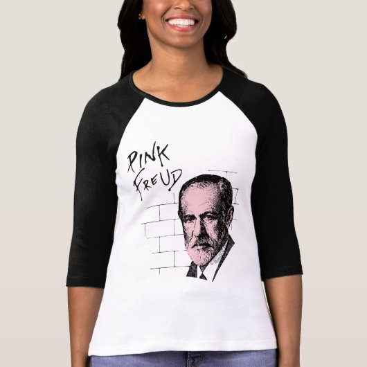 Roze Freud Sigmund Freud T-shirt (Voorkant)