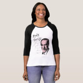 Roze Freud Sigmund Freud T-shirt (Voorkant volledig)
