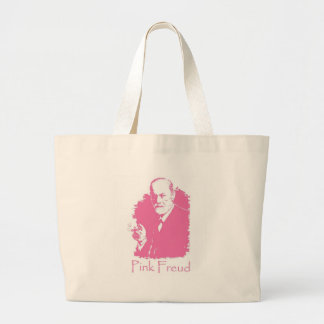 Roze Freud-tas Grote Tote Bag