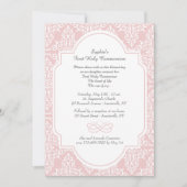 Roze Frill Religieuze Uitnodiging (Voorkant)