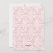 Roze Frill Religieuze Uitnodiging (Achterkant)