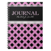 Roze Frills Grills Pattern Journal Notitieboek (Voorkant)