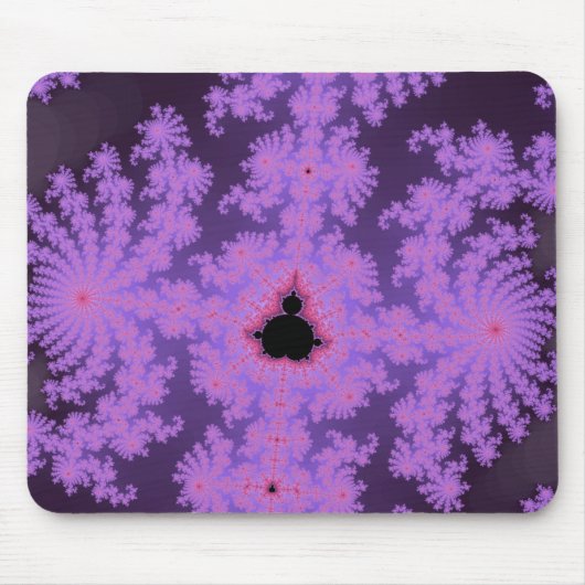 Roze Fronds Mousepad Muismat (Voorkant)