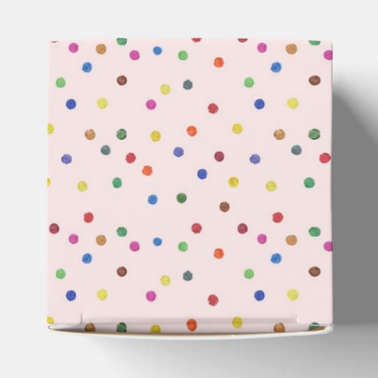 Roze Frosted Animal Cookies Baby Sprinkle Bedankdoosjes (Bovenkant)