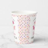 Roze Frosted Animal Cookies Baby Sprinkle Papieren Bekers (Rechts)