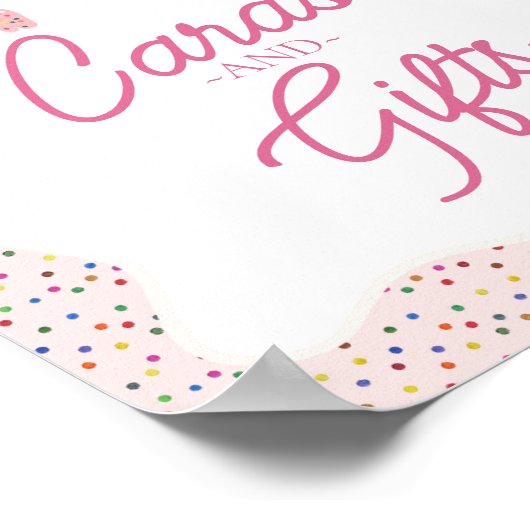 Roze Frosted Animal Cookies Strooi Kaarten & Gesch Poster (Hoek)