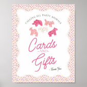 Roze Frosted Animal Cookies Strooi Kaarten & Gesch Poster (Voorkant)