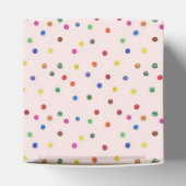 Roze Frosted Animal Cookies Verjaardagsfeest Bedankdoosjes (Bovenkant)