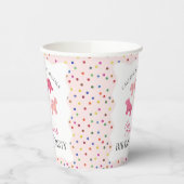 Roze Frosted Animal Cookies Verjaardagsfeest Papieren Bekers (Links)