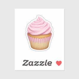 Roze Frosted Cupcake Emoji Sticker