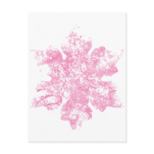 Roze Frosty Snowflake-ontwerp