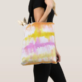 Roze Fruitig Pastel Waterverf Splash Tote Bag (Dichtbij)