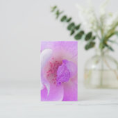 *~* Roze Fuchia lavender Roos Floral salon Visitekaartje (Staand voorkant)