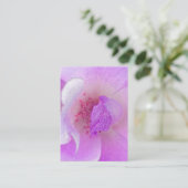 *~* Roze Fuchia Lavender Violet Roos Floral Salon Visitekaartje (Staand voorkant)