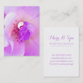 *~* Roze Fuchia Lavender Violet Roos Floral Visitekaartje (Voorkant / Achterkant)