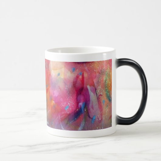 ROZE FUCHSIA BLAUWE ABSTRACTE MAGISCHE MOK (Rechts)