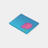 Roze Fuchsia Bloem Breed Post-It Notitieblok Post-it® Notes (Schuin)