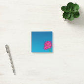 Roze Fuchsia Bloem Vierkante Notities Post-it® Notes (Kantoor)