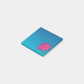 Roze Fuchsia Bloem Vierkante Notities Post-it® Notes (Schuin)