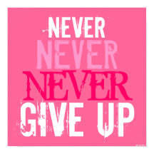 Roze Fuchsia en White geven geen Art Poster op