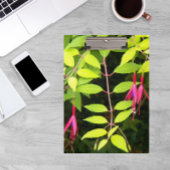 Roze Fuchsia Floral Klembord