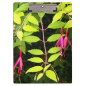 Roze Fuchsia Floral Klembord (Voorkant)