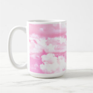 Roze Fuchsia Gelukkige Wolken Decor Koffiemok