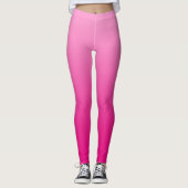 Roze Fuchsia Gradient Leggings (Voorkant)