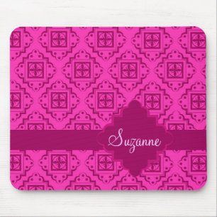 Roze Fuchsia & Magenta Arabesque Moroccan Muismat