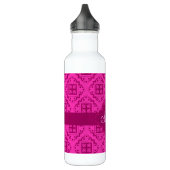 Roze Fuchsia & Magenta Arabesque Moroccan Waterfles (Links)