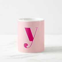 Roze & Fuchsia Persoonlijk Monogram Initiaal