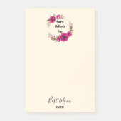 Roze Fuchsia Poppies Best Mam Ever - Moederdag Post-it® Notes (Voorkant)