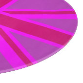 Roze Fuchsia Union Jack Vlagontwerp Snijplank (Hoek)