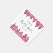 Roze Fuchsia Wisteria Bruiloftsborrel  Servet (Hoek)