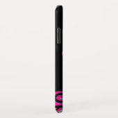 ROZE FUCHSIA ZWARTE ABSTRACTE DECO MONOGRAM Case-Mate iPhone CASE (Achterkant/rechts)