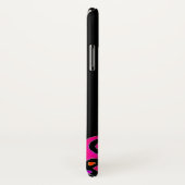 ROZE FUCHSIA ZWARTE ABSTRACTE DECO MONOGRAM Case-Mate iPhone CASE (Achterkant / rechts)