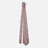 Roze Fun Abstracte Print Stropdas (Achterkant)