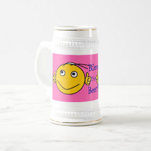 Roze - Fun Bless deze bierbrouwerij mok! Bierpul