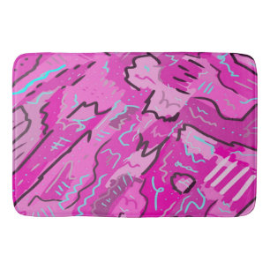 Roze! Fun met Abstracte kunst Badmat