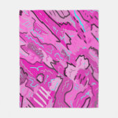 Roze! Fun met Abstracte kunst Fleece Deken (Voorkant)