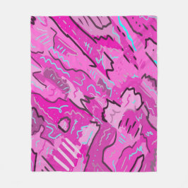 Roze! Fun met Abstracte kunst Fleece Deken