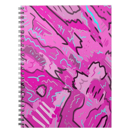 Roze! Fun met Abstracte kunst Notitieboek (Voorkant)