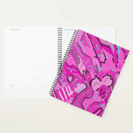 Roze! Fun met Abstracte kunst Planner