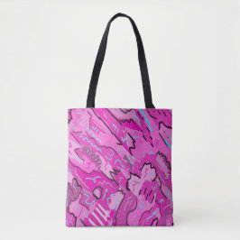 Roze! Fun met Abstracte kunst Tote Bag