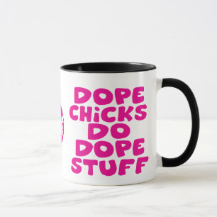 Roze Funk Afro Chick Dope Stuff Mok