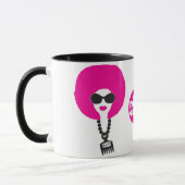 Roze Funk Afro Chick Dope Stuff Mok (Links)