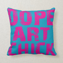 roze Funk Dope Art Chick Pillow