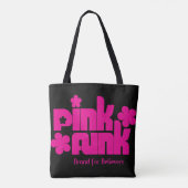 Roze Funk Dope Art Chick Tas Roze op zwart (Achterkant)